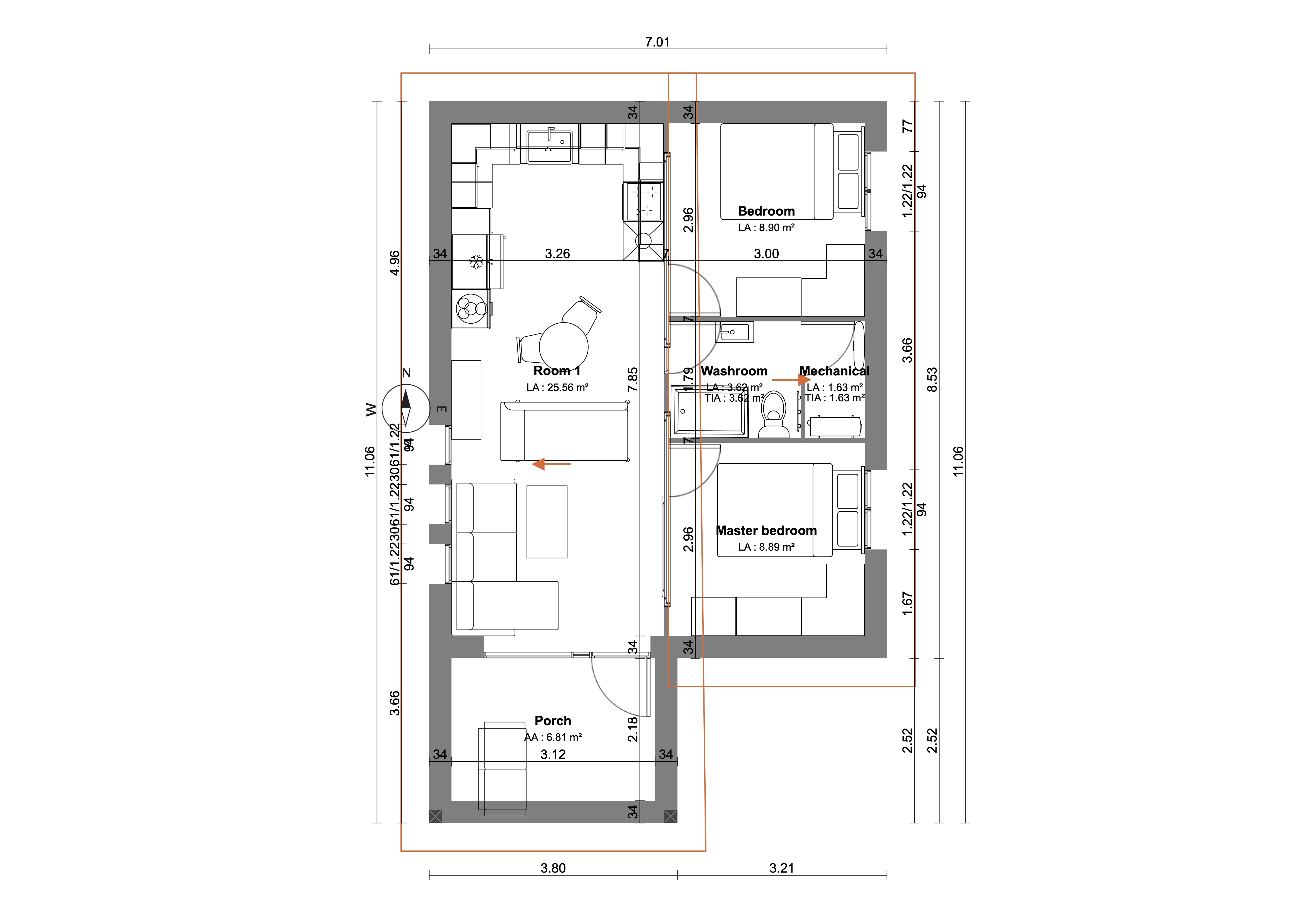 Floor Plan for Model X